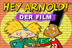 Hey Arnold! The Movie title screen for GameBoy Advance